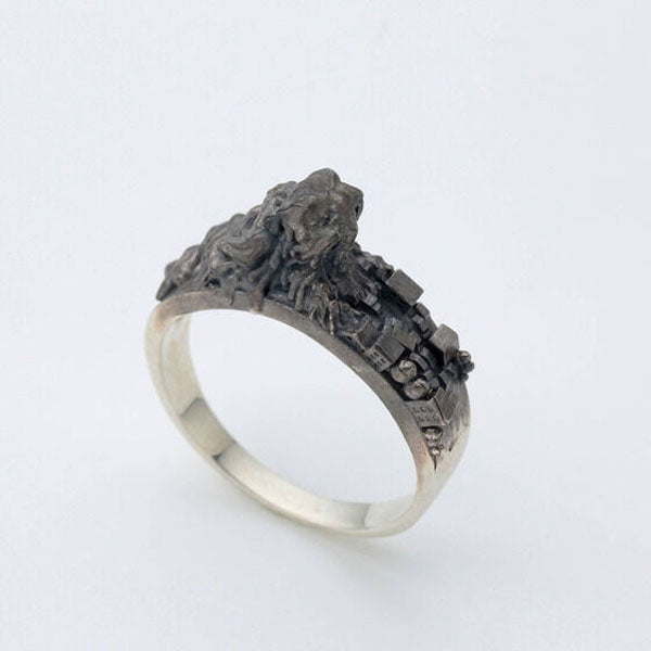 Godzilla Hedorah Silver Ring Godac-003