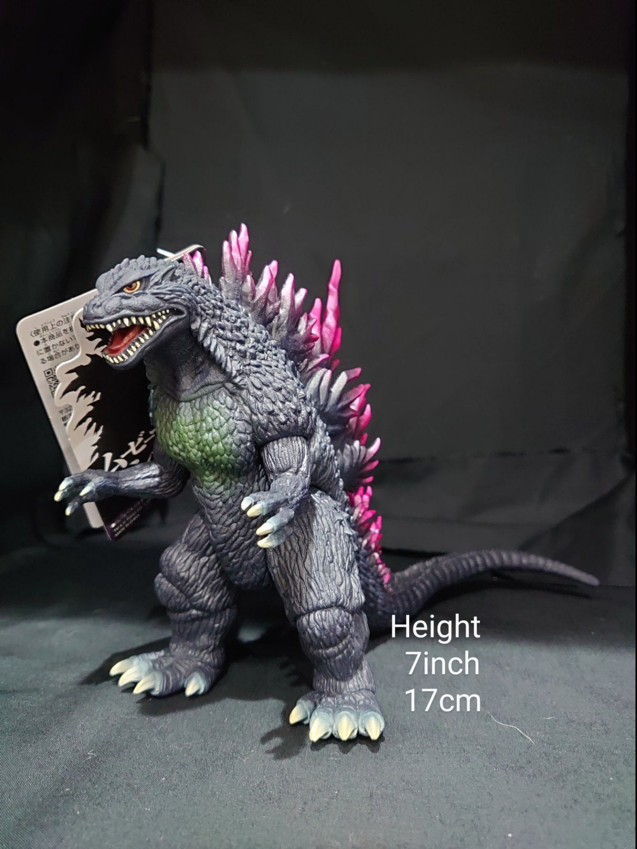 Bandai Kaiju Monster Toho 1999 Millennium Godzilla Figure Purple Fin God-057