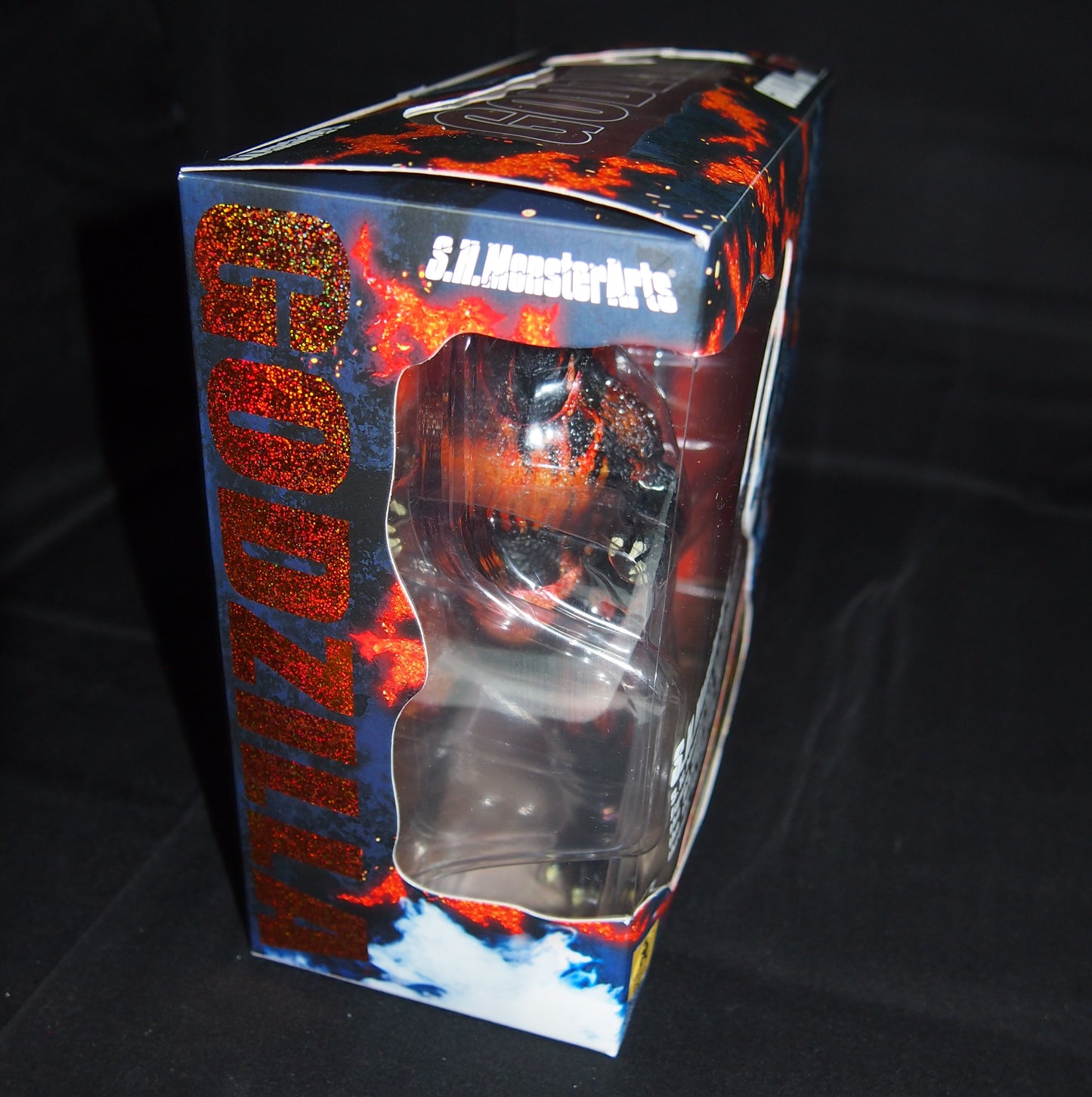 S.H. Monsterarts Godzilla 1995 Burning Godzilla VS Destroyer with Box.Opened.God-068